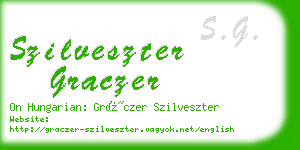 szilveszter graczer business card